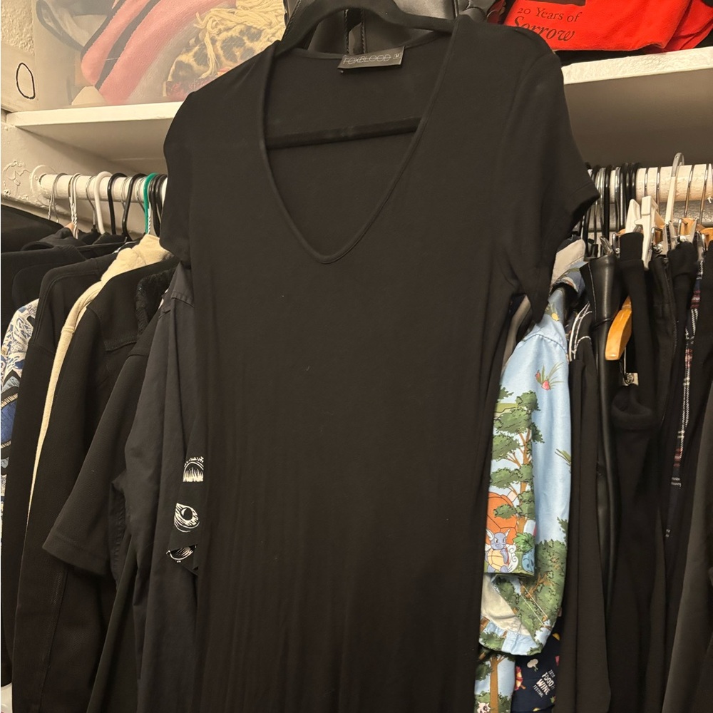 Foxblood V-Neck Maxi Dress